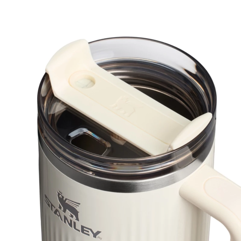 STANLEY The Quencher H2.0 Fluted Tumbler 1,18L Glossy Cream con pajita