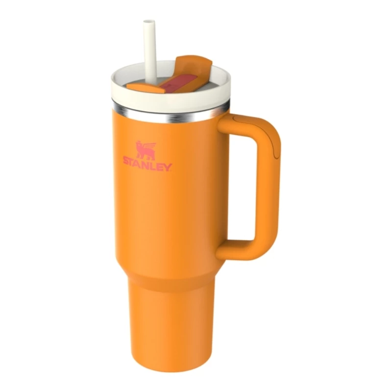 STANLEY The Quencher H2.O FlowState vaso 1,18L naranja con pajita