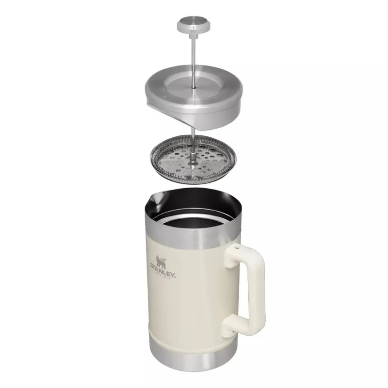 STANLEY The Stay-Hot French Press 1,4L cafetera térmica en crema brillante