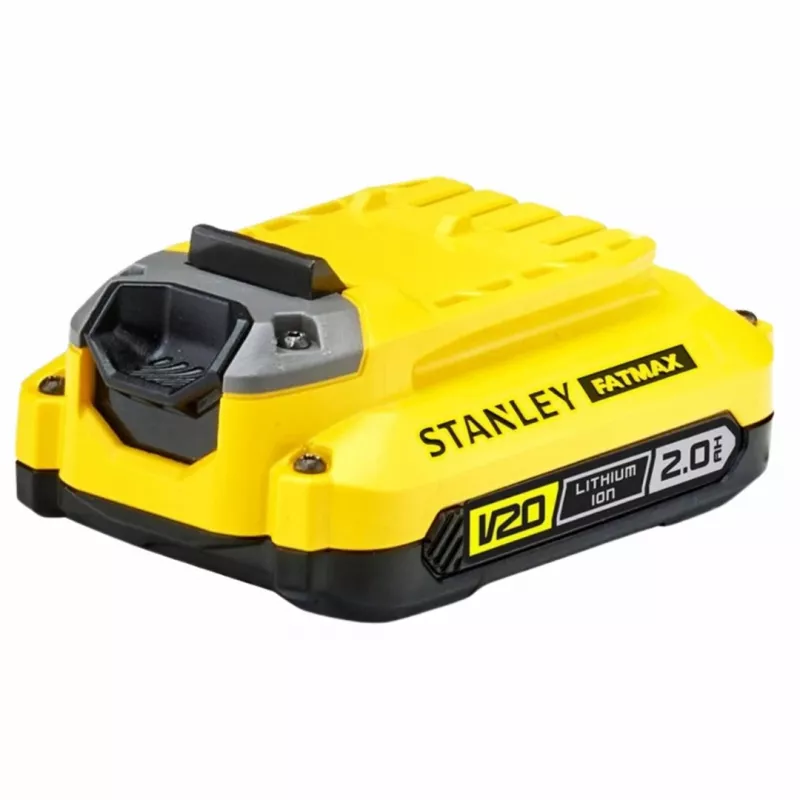 Set doble a batería STANLEY V20 18V – taladro percutor sin escobillas SFMCD716 + amoladora angular sin escobillas SFMCG400, baterías de 2.0Ah y 4.0Ah, cargador, bolsa blanda