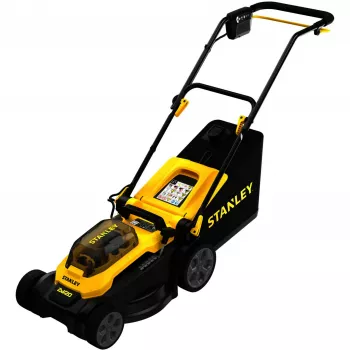STANLEY V20 cortacésped a batería 36V (2x18V) negro/amarillo, 2 baterías de Li-Ion de 4,0 Ah