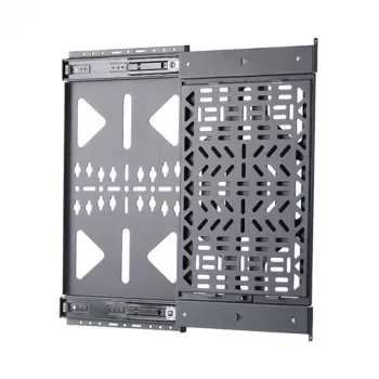StarTech panel extraíble 1U para componentes AV, montaje en rack de 19 pulgadas, acero, negro