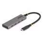 StarTech Hub USB-C de 4 puertos - 10 Gbps, carga PD de 100W, protección contra sobrecorriente, aluminio PCR - 3x USB-C 3.2 Gen 2 + 1x USB-C 3.2 Gen 2 (Power Delivery) - Sobremesa
