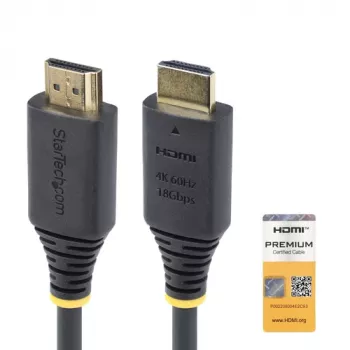 StarTech.com cable HDMI High Speed Premium Certified de 1,5 m (4,9 ft), 4K60Hz, negro