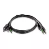 StarTech.com cable combinado KVM DisplayPort de 1,8 m con USB 2.0 y audio de 3,5 mm – conforme a TAA