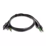 StarTech.com cable combinado KVM DisplayPort de 1,8 m con USB 2.0 y audio de 3,5 mm – conforme a TAA