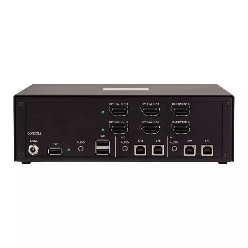 StarTech.com CK4-HP202C Conmutador KVM seguro de 2 puertos para dos monitores, HDMI/DisplayPort, 4K 60Hz, NIAP 4.0
