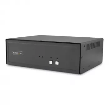 StarTech.com CK4-HP202C Conmutador KVM seguro de 2 puertos para dos monitores, HDMI/DisplayPort, 4K 60Hz, NIAP 4.0