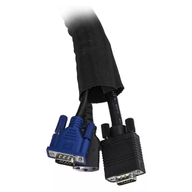 StarTech.com Funda para cables de 2 m - Canaleta para gestión de cables