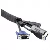 StarTech.com Funda de cables con cierre de velcro de 3 m, gestión de cables / pasacables - Pasacables de gestión de cables - Negro - 3 m