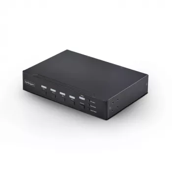 StarTech.com switch KVM DVI-I de 4 puertos con audio y hub USB 2.0