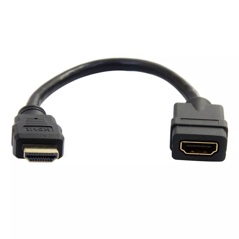 StarTech.com Cable de extensión HDMI de 6 in, corto - 4K 30Hz, dorado, negro