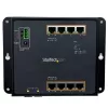 StarTech.com Switch industrial gestionado Gigabit Ethernet PoE+ de 8 puertos con 2 puertos SFP - Montaje en pared con acceso frontal