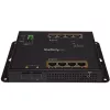 StarTech.com Switch industrial gestionado Gigabit Ethernet PoE+ de 8 puertos con 2 puertos SFP - Montaje en pared con acceso frontal