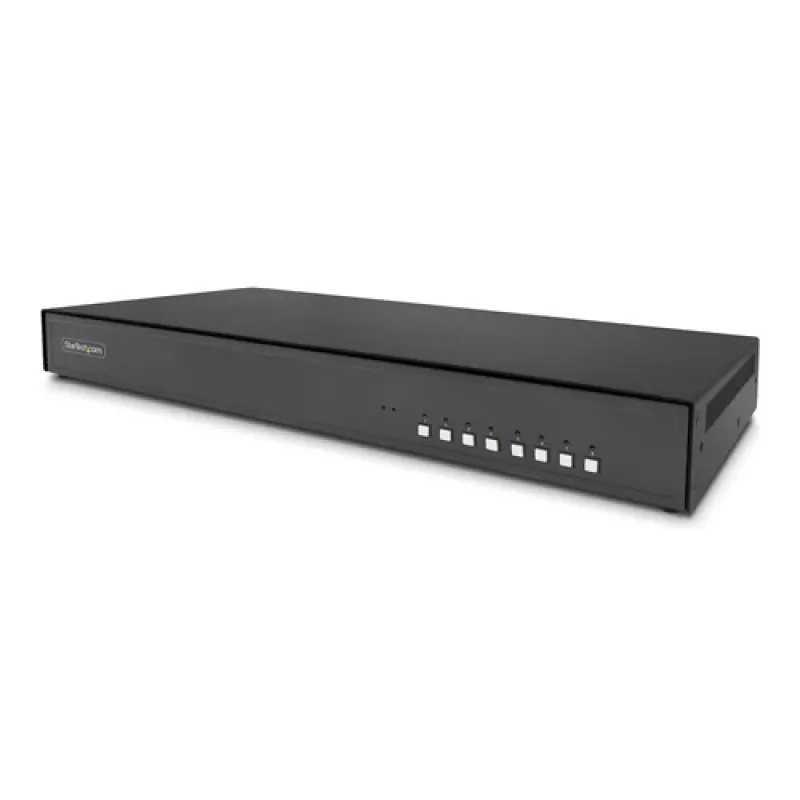 StarTech.com conmutador KVM Secure de 8 puertos con DisplayPort 4K, conforme TAA, NIAP PP4.0, doble monitor