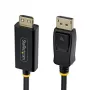 StarTech.com Cable adaptador de DisplayPort a HDMI de 4,5 m con conectores de agarre, 4K 60Hz HDR, negro