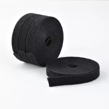 StarTech.com Rollo de cinta de velcro - 4,6 m - Negro (pack de 4)