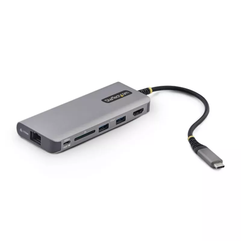 StarTech.com hub multipuerto USB-C con 2x DisplayPort, HDMI, 100W PD, 140W de potencia total