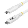 Cable StarTech.com USB4 de USB-C a USB-C, 20 Gbps, 240W PD, 2 m, blanco