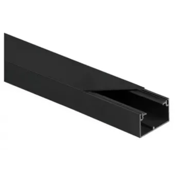 STASIŃSKI CLS 40x25 set de canaleta eléctrica negra 2m (pack de 10)