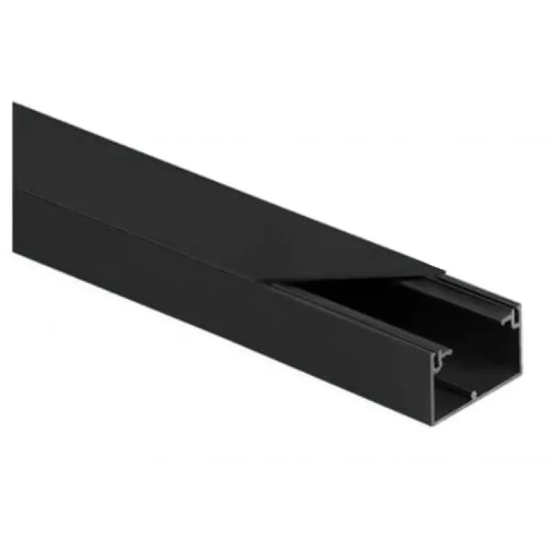 STASIŃSKI CLS 40x25 set de canaleta eléctrica negra 2m (pack de 10)