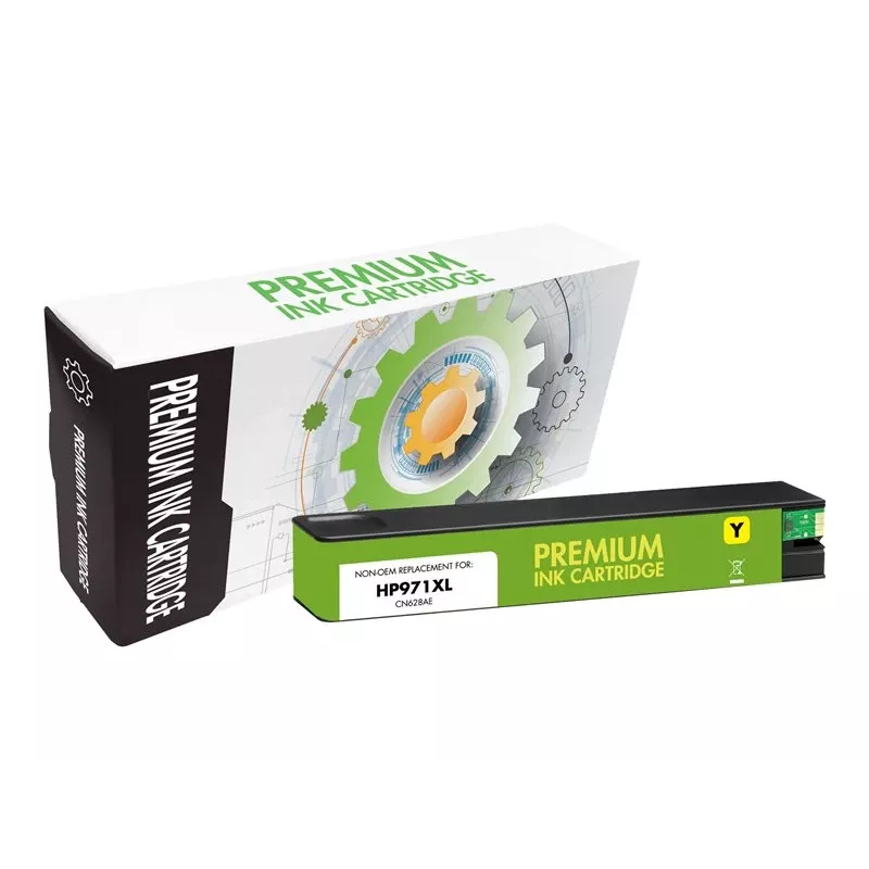 STATIC Cartucho de tinta compatible con HP 981XL amarillo remanufacturado 10.000 páginas