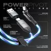 STATIK PowerPivot Pro Cable LED Luminoso USB-C a USB-C 1m Negro
