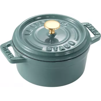 STAUB MINI COCOTTE cocotte redonda mini de hierro fundido 250 ml, eucalipto