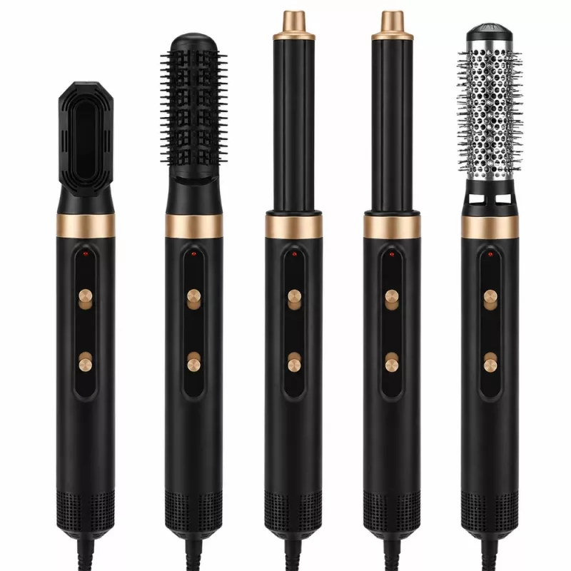 StayBeauty de Extralink M-17934 secador de aire 5 en 1 con tecnología de iones, 1000W, 5 accesorios, calor y velocidad ajustables