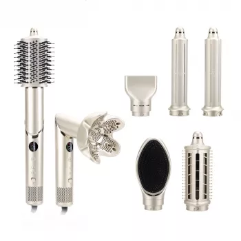StayBeauty de Extralink M-17959L secador de aire plegable 8 en 1 con ionización, 1400W, 8 accesorios, set de estilismo