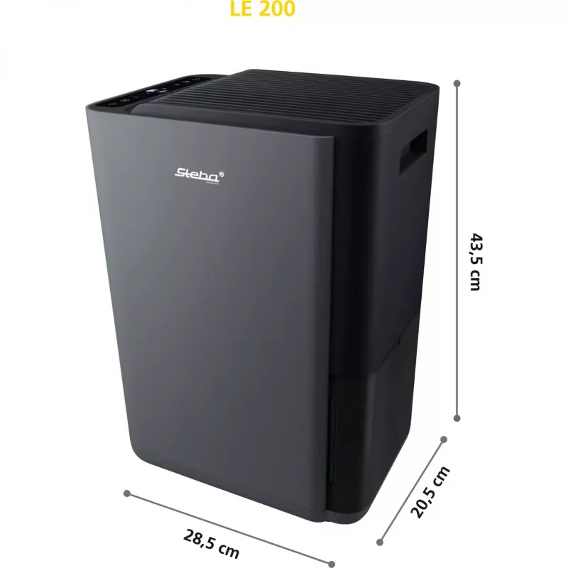 Steba LE 200 deshumidificador, depósito de 2 L, Negro
