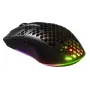 SteelSeries Aerox 3 Wireless Ratón gaming óptico inalámbrico - 18000 CPI, 80 millones de clics, RGB, Onyx - Reacondicionado