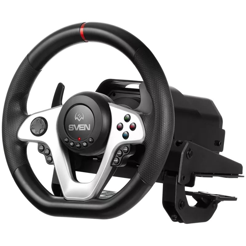 Volante SVEN GC-W1000 con pedales, cambio de marchas, Force Feedback, D-Pad, 17 botones, para Xbox One/PS4/PC/X-D-Inpu