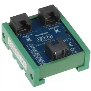 STG STG-SW-POE-3-110 switch / extensor PoE, 2 puertos PoE + 1 uplink, 10/100 Mbit/s
