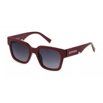 STING SST459-520G96 Gafas de sol unisex, montura negra, lentes grises, 52 mm