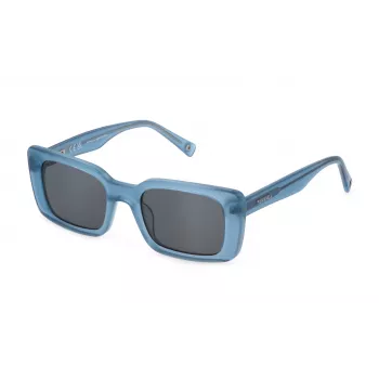 STING SST477-510939 Gafas de sol unisex, montura negra, lentes grises, 51/21/140 mm