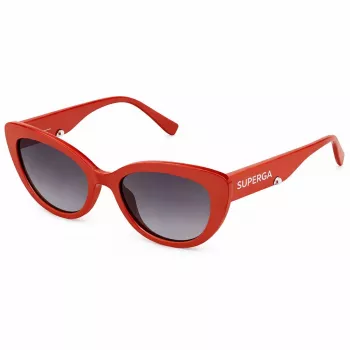STING Mujer SST458-5309JT Gafas de sol rectangulares de acetato Havana Marrón 53/19/140 mm UV400