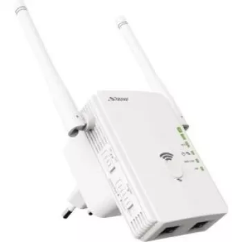 Strong Universal Repeater 300 - amplificador de cobertura Wi-Fi - 2 puertos - 100Mb LAN - Wi-Fi - 2,4 GHz