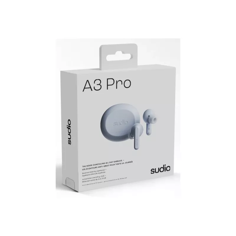 Auriculares inalámbricos Sudio A3 Pro, Bluetooth 5.4, Powder Blue