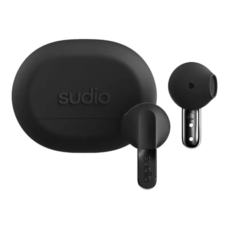 Sudio N3 auriculares Bluetooth inalámbricos con micrófono, Onyx Black