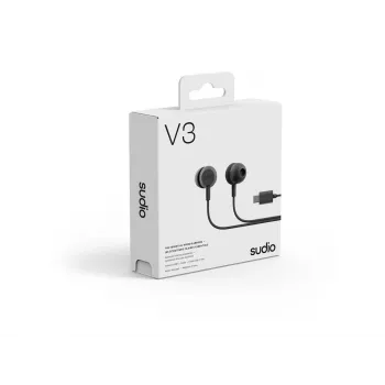 Sudio V3 auriculares inalámbricos in-ear con micrófono, carga USB-C, Dusty Black