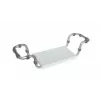 SUNDO Asiento de bañera para bebé blanco/gris, 7-16 meses, 13 kg, ventosas, sin BPA