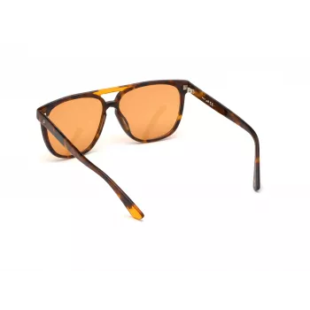 Gafas de sol WEB EYEWEAR Unisex WE0263-5956J Cuadradas Montura de acetato Havana Lentes de policarbonato verdes 59/13/145 mm UV400