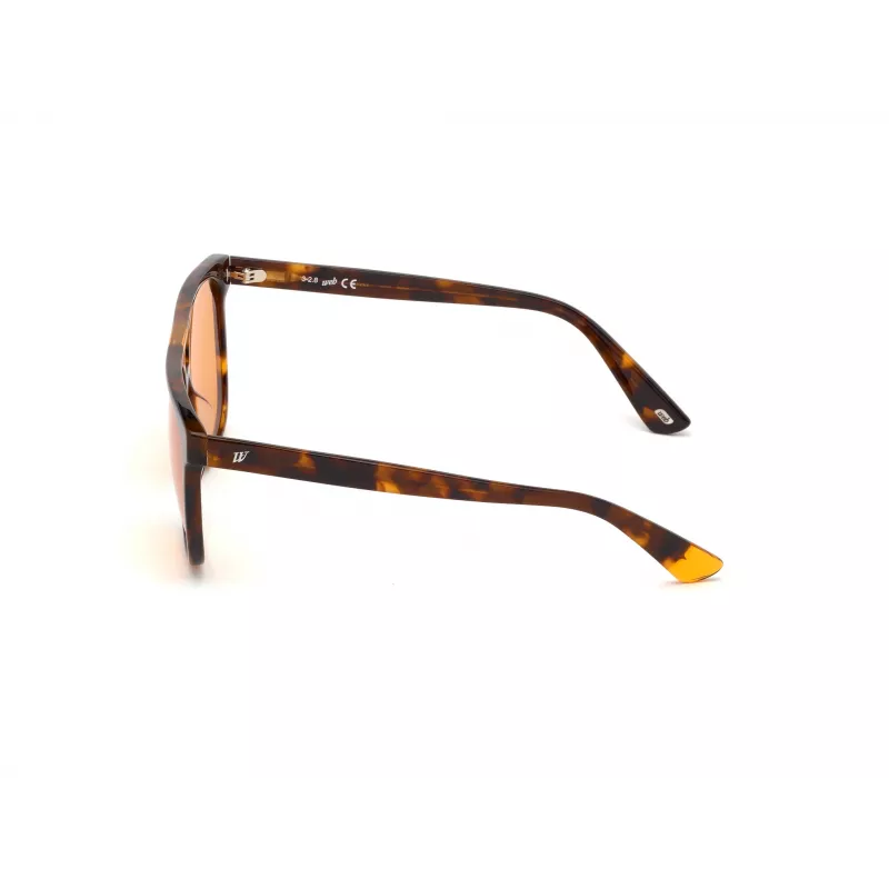 Gafas de sol WEB EYEWEAR Unisex WE0263-5956J Cuadradas Montura de acetato Havana Lentes de policarbonato verdes 59/13/145 mm UV400