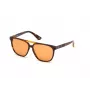 Gafas de sol WEB EYEWEAR Unisex WE0263-5956J Cuadradas Montura de acetato Havana Lentes de policarbonato verdes 59/13/145 mm UV400
