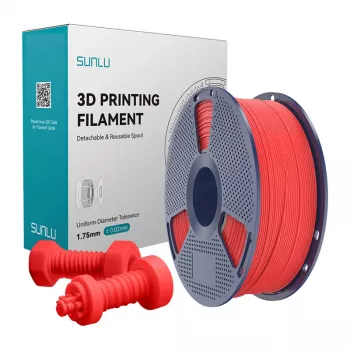 SUNLU ABS H-S R Filamento ABS de alta velocidad 1,75 mm Rojo 1 kg