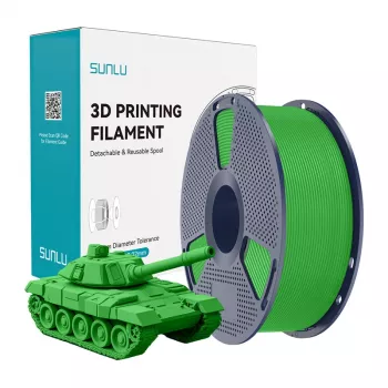 SUNLU PLA+ filamento de alta velocidad para impresora 3D, verde, 1,75 mm, 1 kg