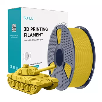 SUNLU PLA+ High-Speed Filamento para impresora 3D, Amarillo, 1,75 mm, 1 kg