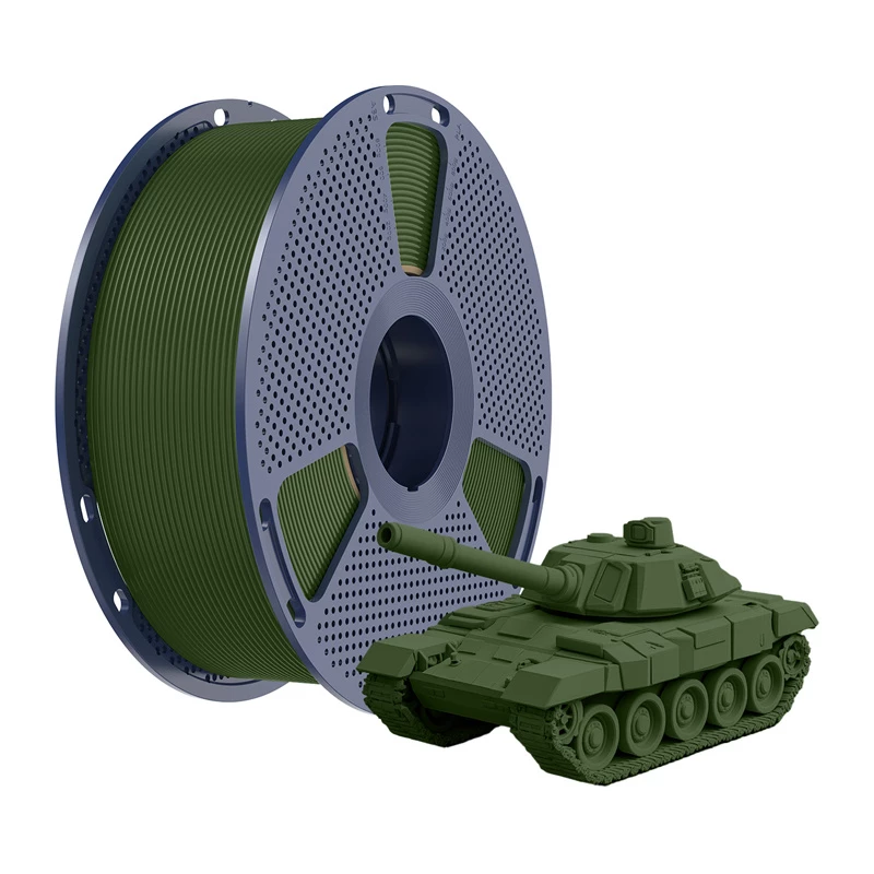SUNLU Filamento PLA+ High-Speed Olive 1.75mm 1kg para impresoras FDM