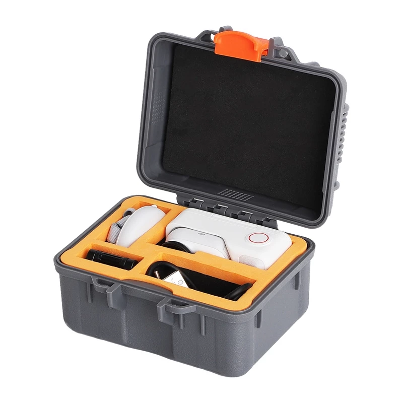 SUNNYLIFE AQX-23 funda mini impermeable para Insta360 GO Ultra, 30m PC transparente/cristal templado